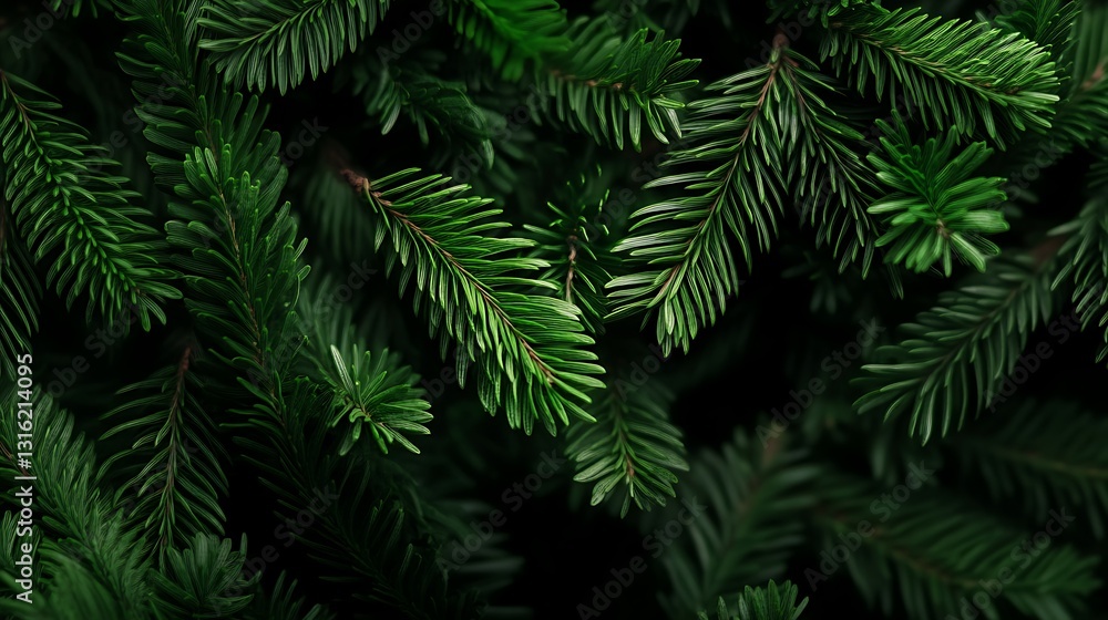 Lush Evergreen Branches: A Close-Up Nature Photograph AI Generated Lush Evergreen Branches: A Close-Up Nature Photograph AI Generated