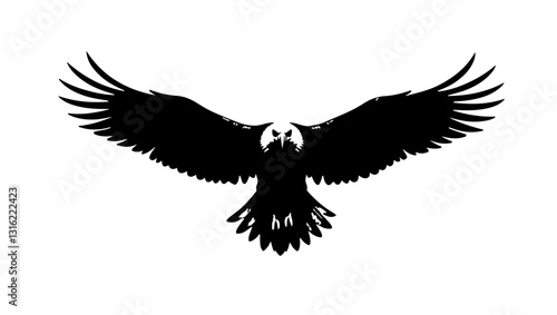 Eagle on white background, bird, eagle, silhouette, vector, flying, illustration, animal, wing, wings, dove, black, art, tattoo, fly, feather, nature, symbol, crow, flight, hawk, design, falcon, pigeo
