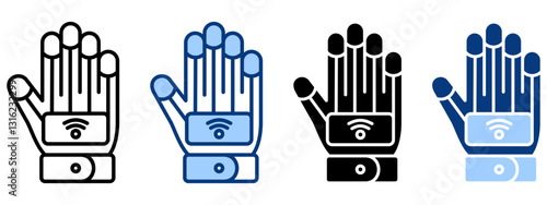 Mechanical Arm Icon Set Multiple Style Collection