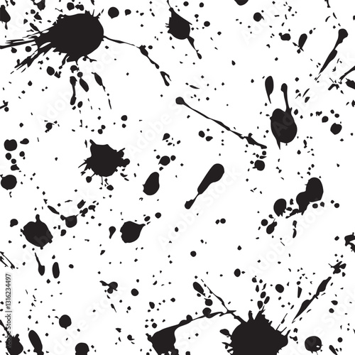 black ink splat background