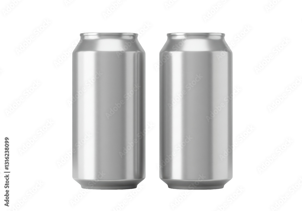 Isolated Blank Aluminum Soda Cans Isolated Blank Aluminum Soda Cans