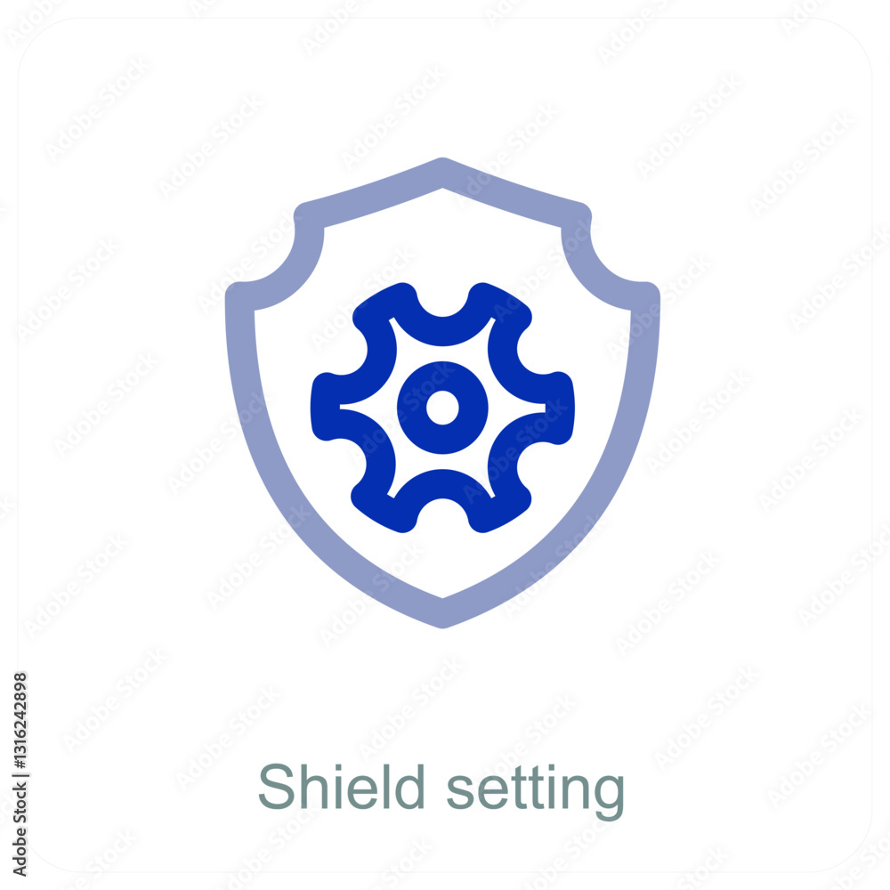 Shield setting