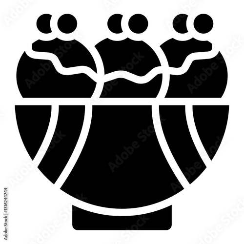 Banana Split Vector Design Icon Style