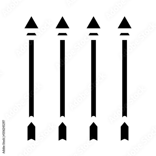Elven Arrow Vector Design Icon Style