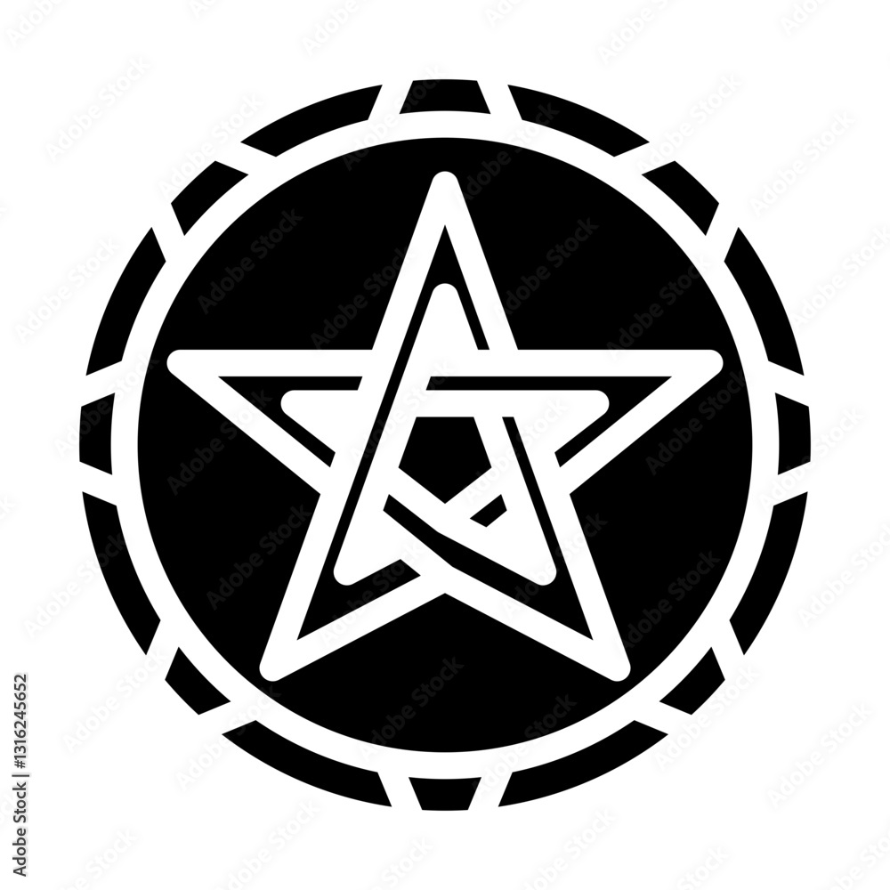 Elven Star Vector Design Icon Style Elven Star Vector Design Icon Style
