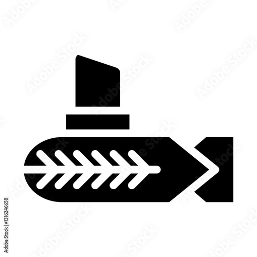 Submarine Vector Design Icon Style