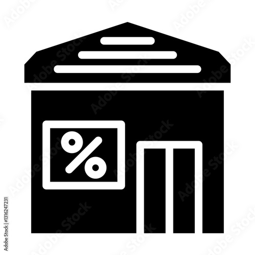Mortgage rates Vector Design Icon Style