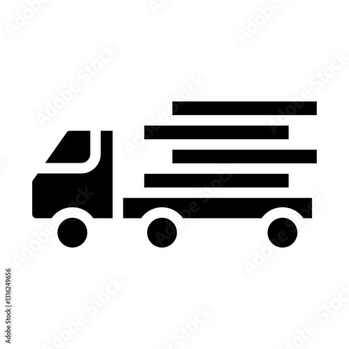 Timber transport Vector Design Icon Style