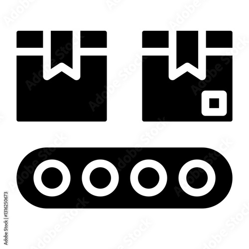 Conveyor Belt Vector Design Icon Style