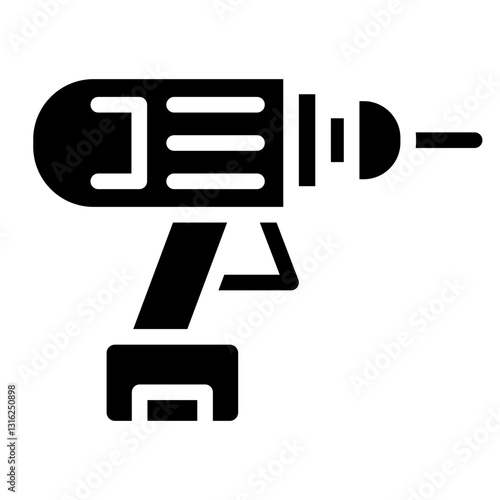 Pneumatic Drill Vector Design Icon Style