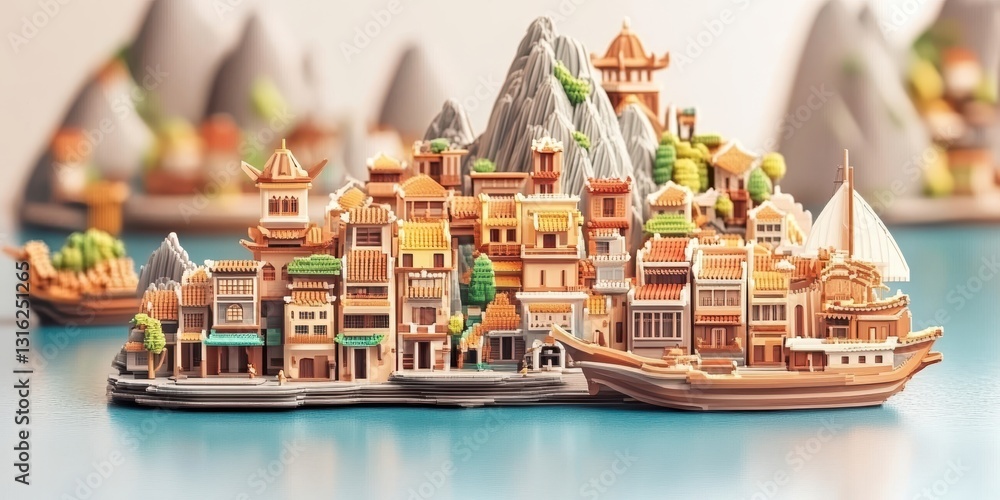 Fototapeta premium Vietnam travel banner