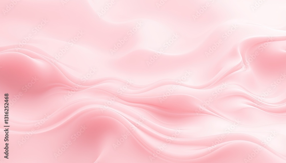 Abstract Pink Waves Flowing Smoothly Abstract Pink Waves Flowing Smoothly