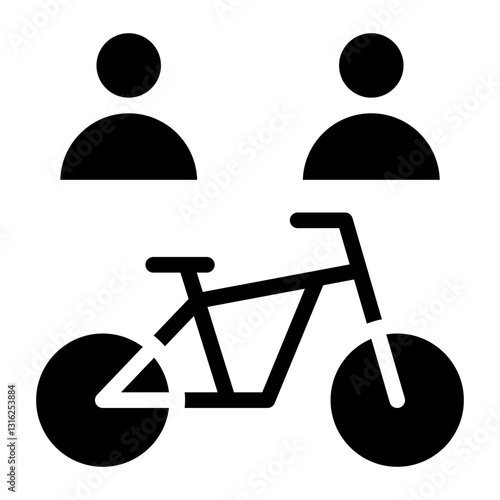 Bike Sharing Vector Design Icon Style