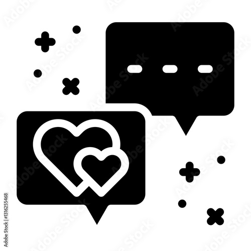 Love Confession Vector Design Icon Style