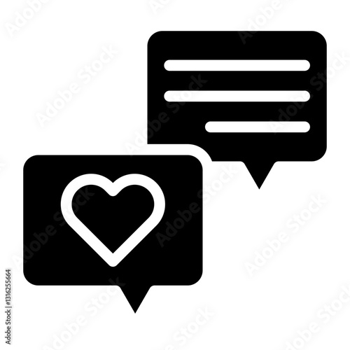Love Chatroom Vector Design Icon Style