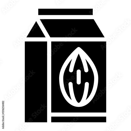Almond Milk Vector Design Icon Style