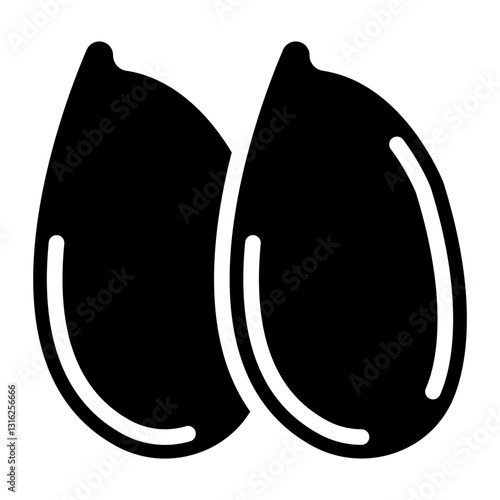 Flaxseeds Vector Design Icon Style