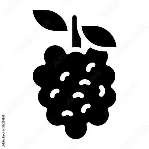 Raspberries Vector Design Icon Style