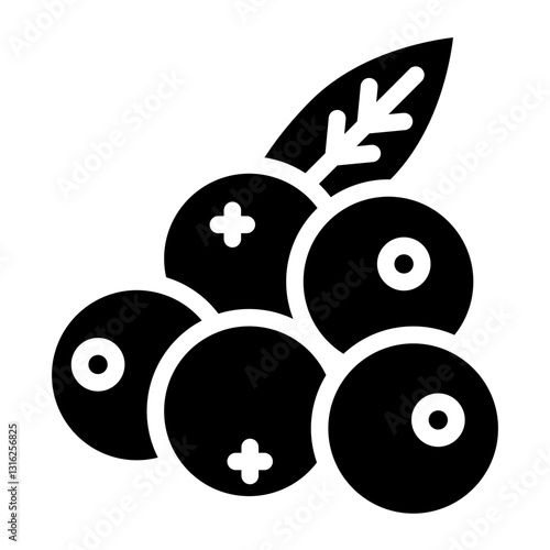Cranberries Vector Design Icon Style