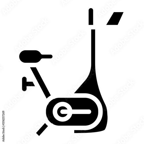 Exercise Bike Vector Design Icon Style