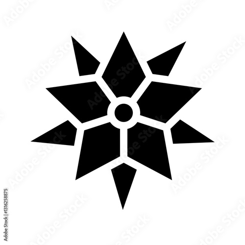 Navigation Star Vector Design Icon Style