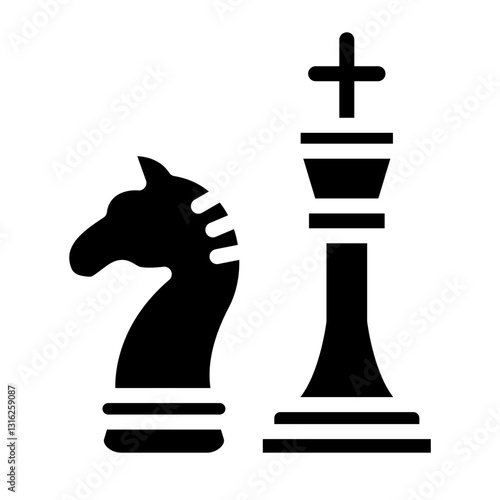 Chess Vector Design Icon Style
