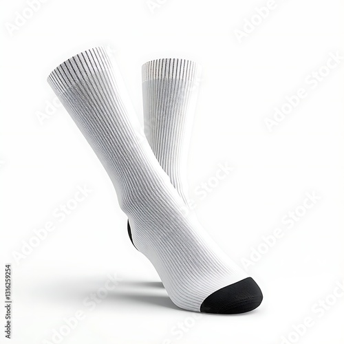 black and white striped socks