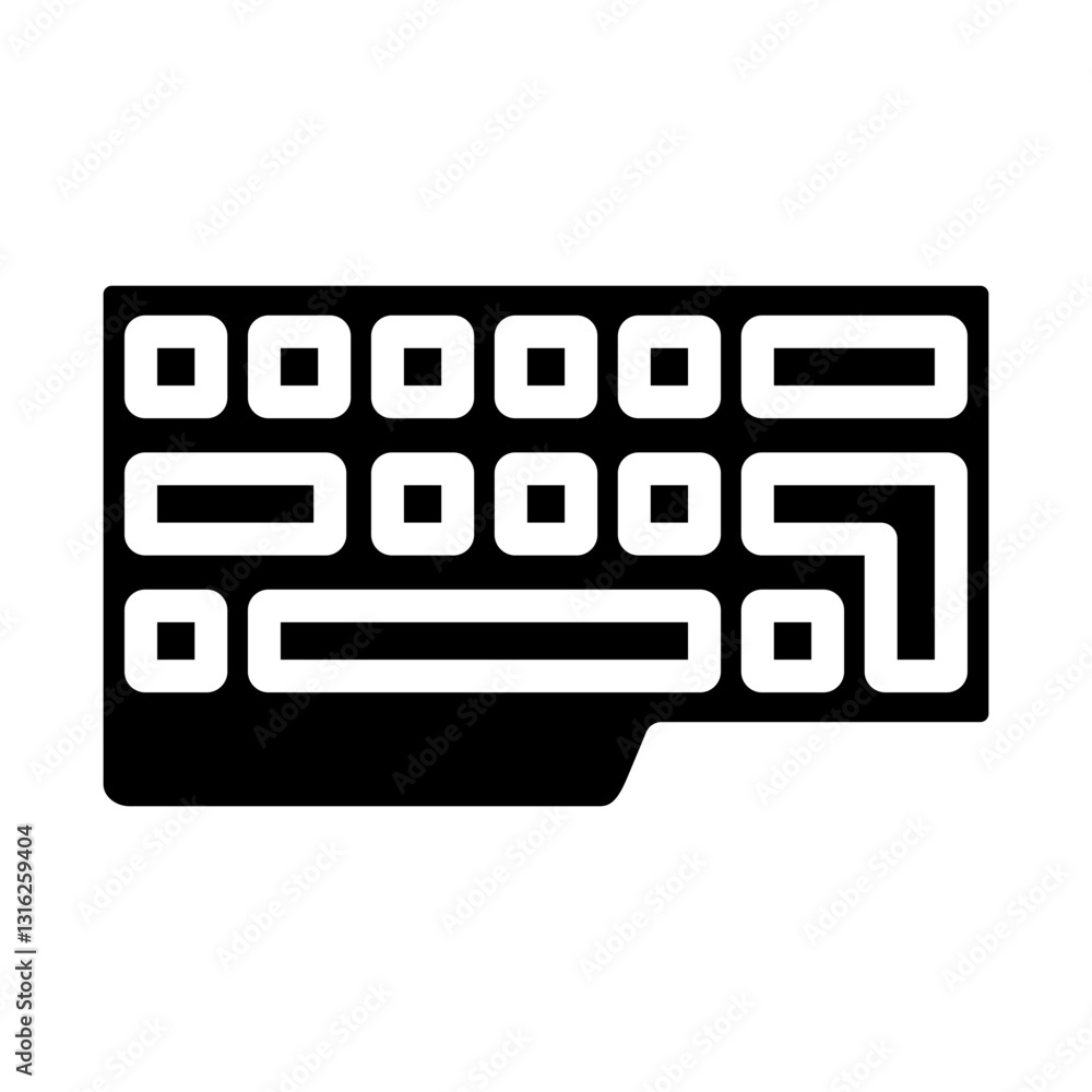 Keyboard Vector Design Icon Style Keyboard Vector Design Icon Style