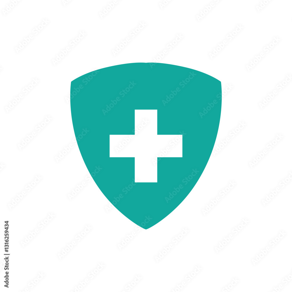 shield cross glyph flat vector icon shield cross glyph flat vector icon