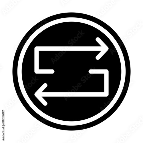 Swap Vector Design Icon Style