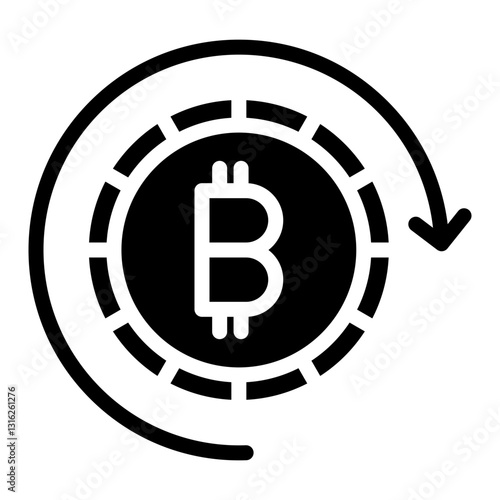 Cryptocurrency Vector Design Icon Style
