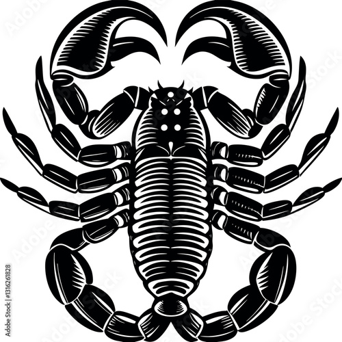 scorpion tattoo vector