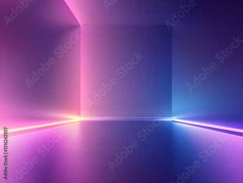 Purple-Blue Gradient Light Space