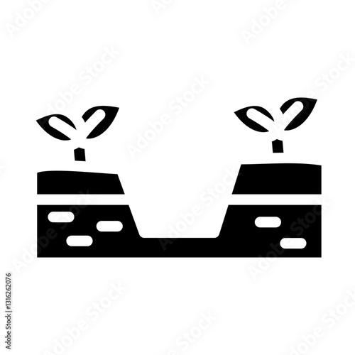 Ditch Vector Design Icon Style