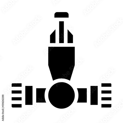 Irrigation Pipe Connector Vector Design Icon Style
