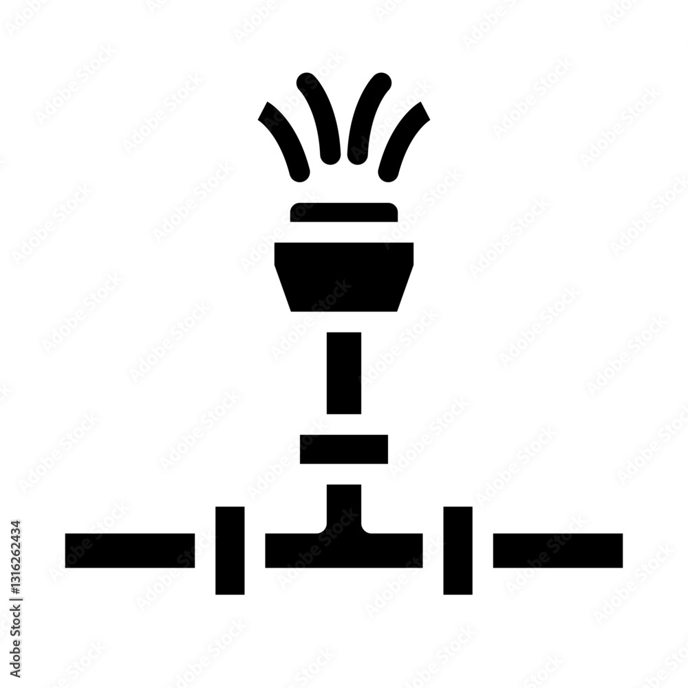 Obraz premium Irrigation Nozzle Vector Design Icon Style