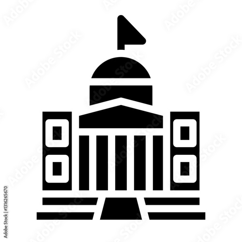 Municipal Administration Vector Design Icon Style