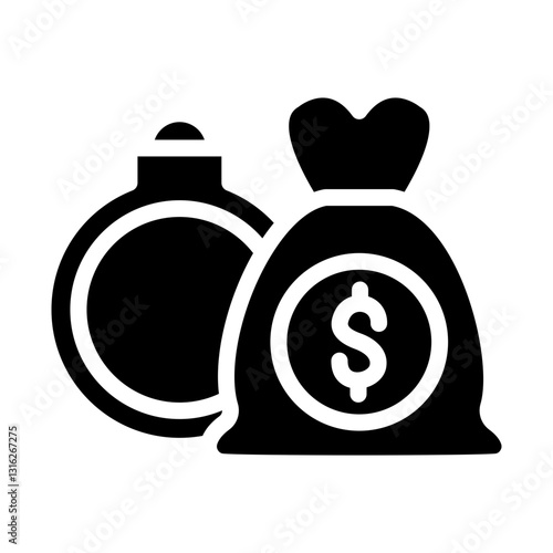 Debt Default Vector Design Icon Style