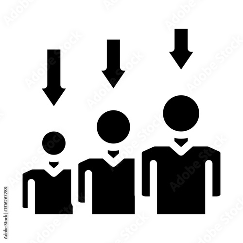 Corporate Downsizing Vector Design Icon Style