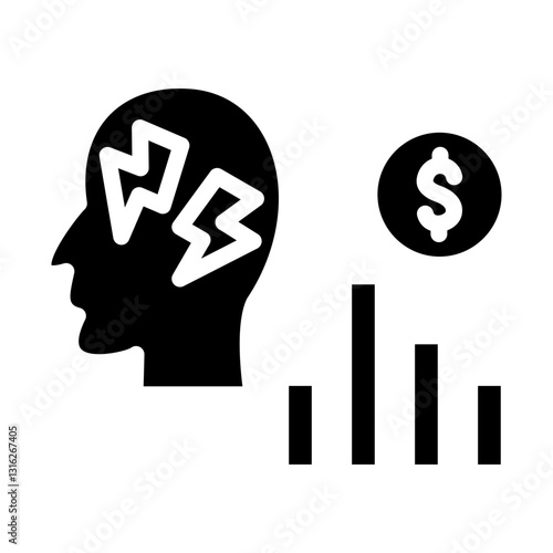 Financial Distress Vector Design Icon Style