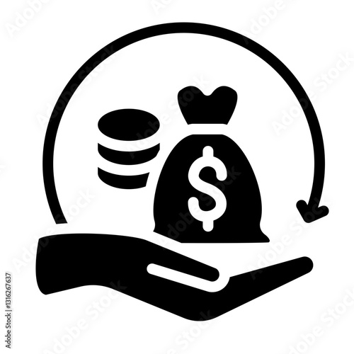 Retrenchment Vector Design Icon Style