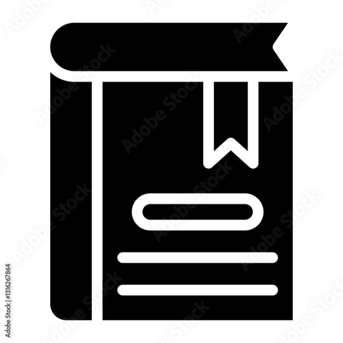 Closed Book Vector Design Icon Style