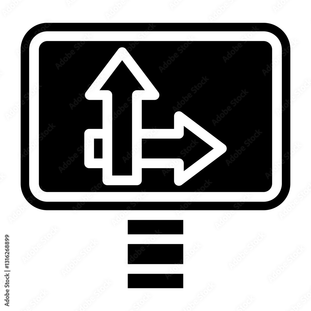 Road Signs Vector Design Icon Style Road Signs Vector Design Icon Style