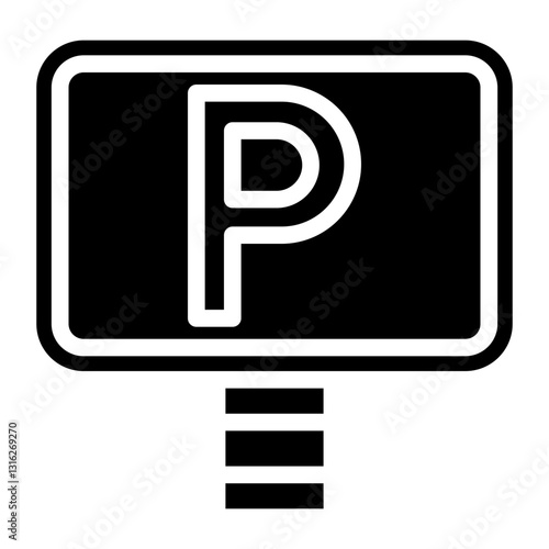Parking Vector Design Icon Style