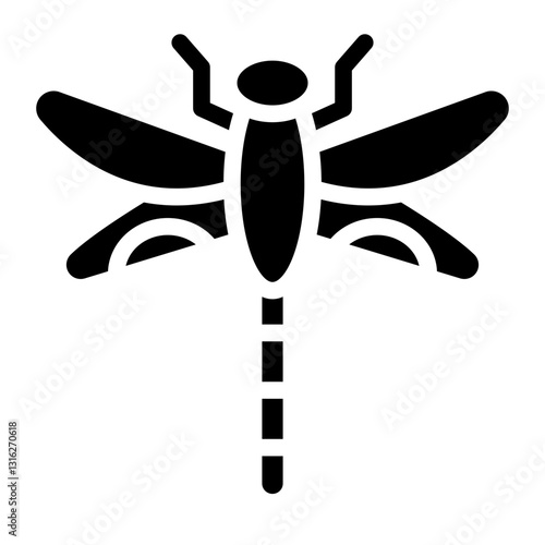 Dragon fly Vector Design Icon Style