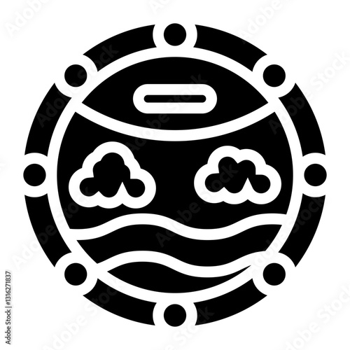 Porthole Vector Design Icon Style
