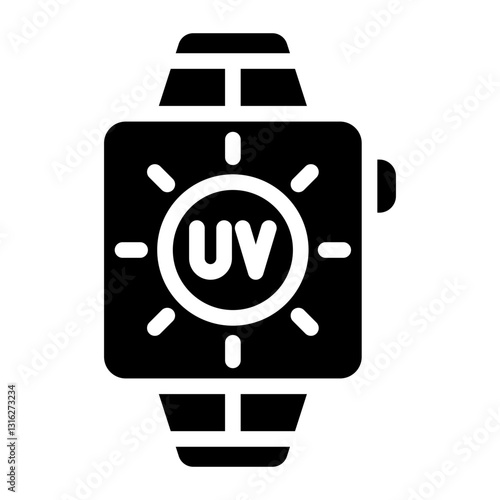 UV exposure Vector Design Icon Style