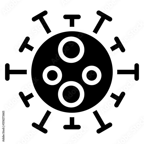 Virulence Vector Design Icon Style
