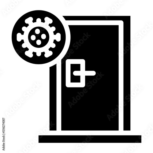 Isolation ward Vector Design Icon Style