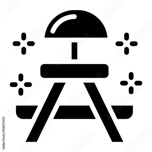 Picnic Table Vector Design Icon Style